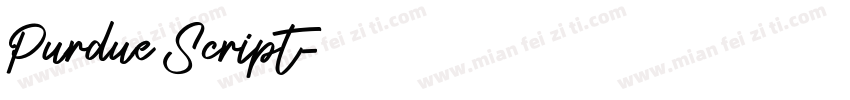 Purdue Script字体转换